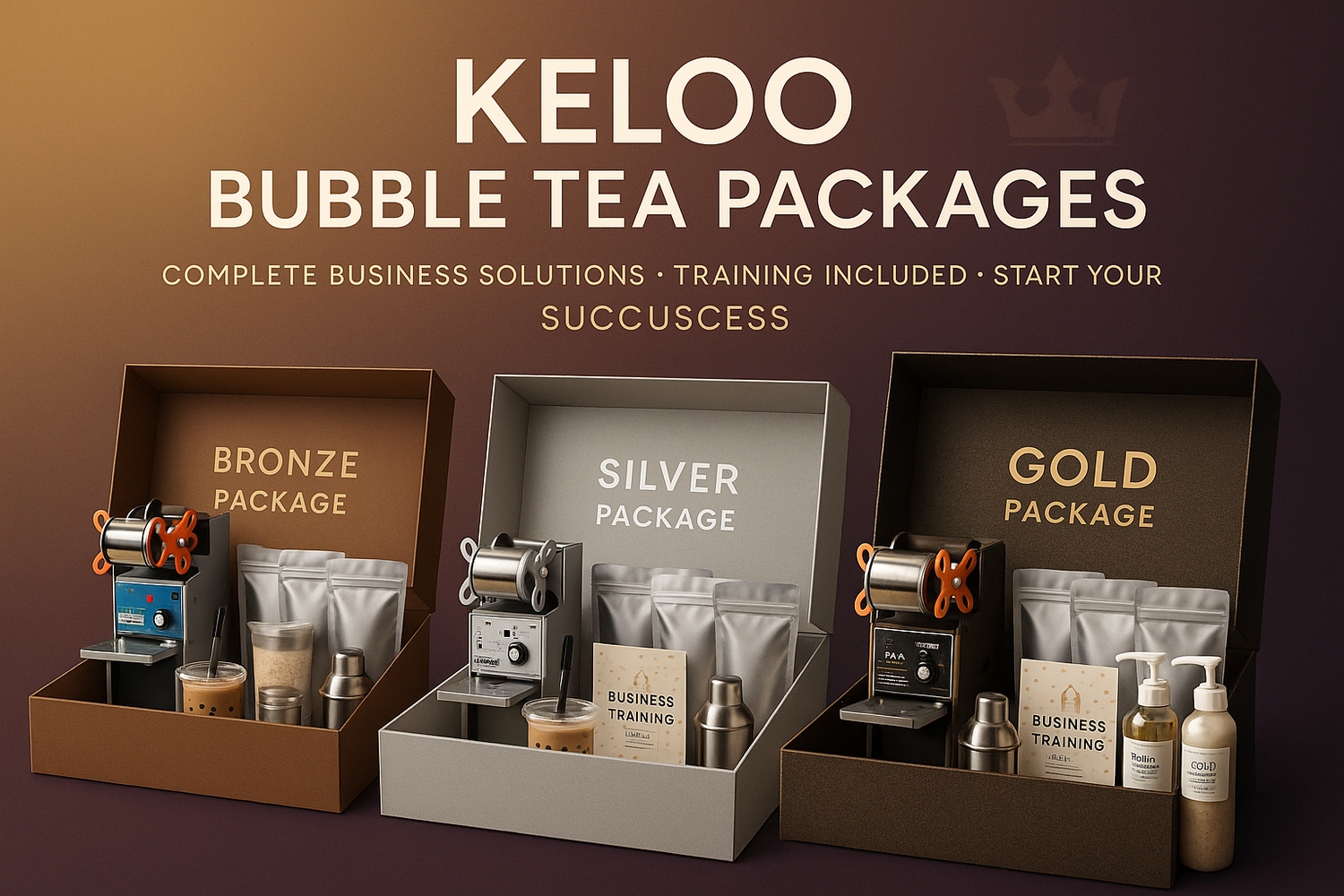 KELOO BUBBLE TEA PACKAGES