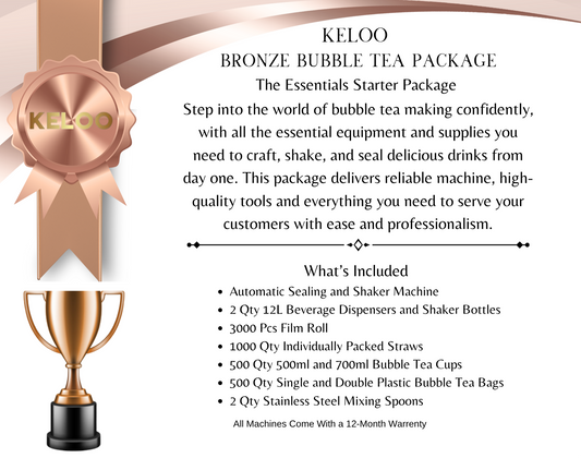 KELOO BRONZE BUBBLE TEA PACKAGE