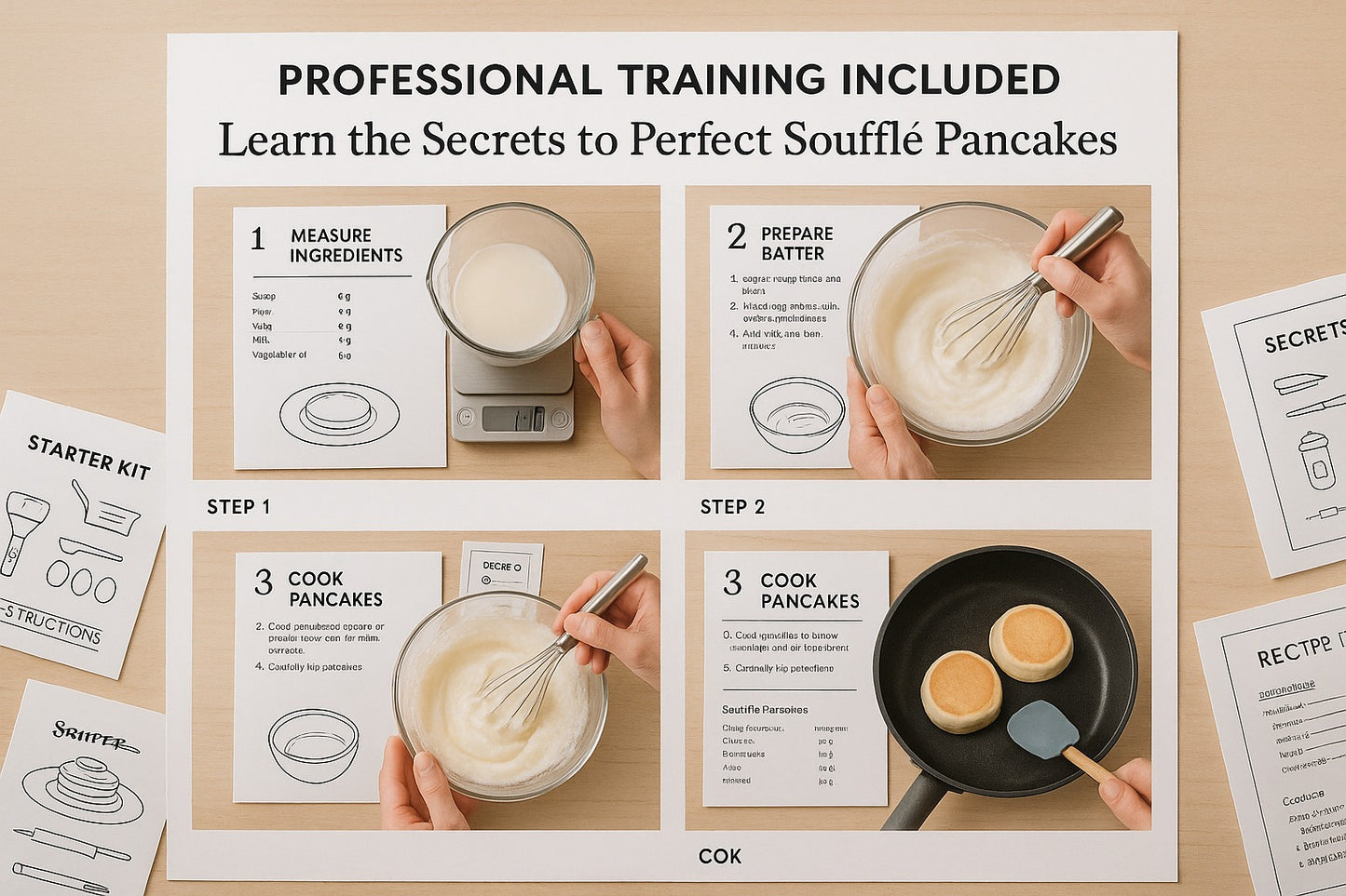 KELOO SOUFFLÉ PANCAKES  STARTER KIT WITH TRAINING
