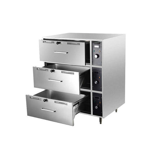 KELOO Commercial 3-Drawer Food Warmer - 3KW Professional Kitchen Equipment