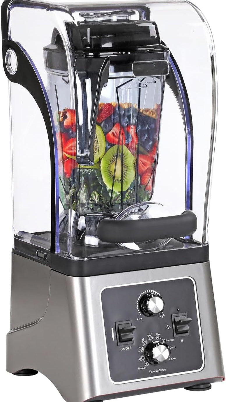 Keloo Commercial Blender 2.5L with Sound Enclosure - 2200W Professional