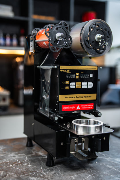 Automatic Cup Sealing Machine Commercial Bubble Tea 550-650 Cups/H