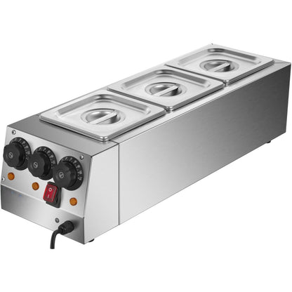 KELOO Commercial Chocolate Melter Triple Pan 2.0kW