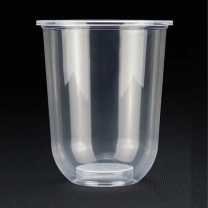 Bubble Tea U-Shape PP Cups (500ml & 700ml)