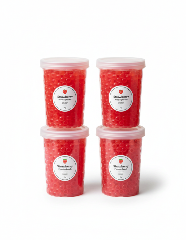 Strawberry Popping Balls (4 Tubs)