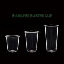 Bubble Tea U-Shape PP Cups (500ml & 700ml)